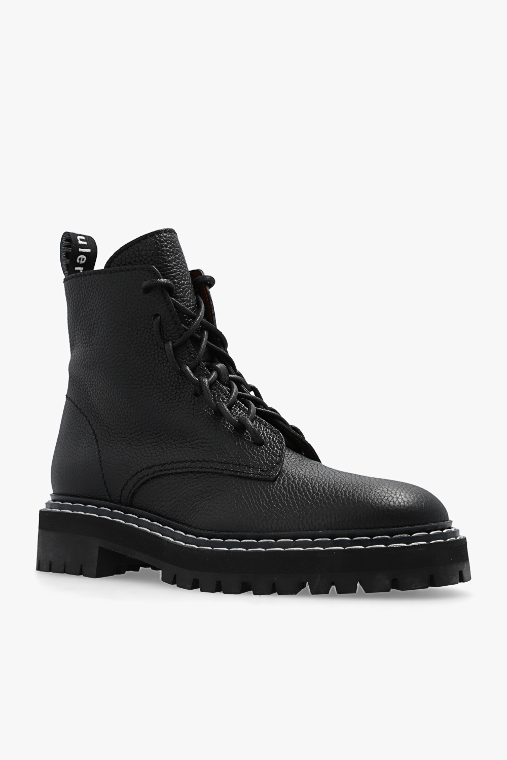 Black Combat boots Proenza Schouler Vitkac GB